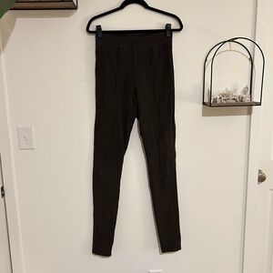 Prairie Underground Brown High Waisted Ribbed Knee Leggings Size Medium